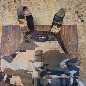 boys camo insulated overalls